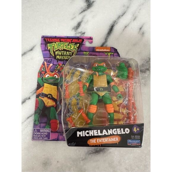 Teenage Mutant Ninja Turtles Mutant Mayhem Michelangelo Action Figure New! - Picture 1 of 4